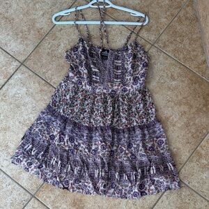 Angie Lavender Floral Mini Dress